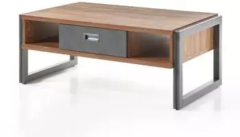 Furn.Design Wohnzimmer Tisch Eiche grau Schubkasten Ablage Auburn