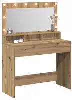 vidaXL Schminktisch Artisan-Eiche 100 x 41 x 135 cm Holzwerkstoff