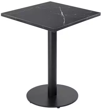 Oviala Rivoli Esstisch quadratisch 60cm schwarzer Marmor (113163)