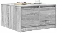 vidaXL Couchtisch mit Schubladen Grau Sonoma 70,5x70x40 cm