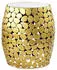 Wohnling Beistelltisch rund Aluminium Gold Marmor Tischplatte 40x46x40cm (WL7.360)
