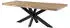 Massivmoebel24 Freeform 5 Esstisch Mangoholz Baumkante 180x90cm beige/anthrazit (09-108-844-4224)