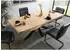 Massivmoebel24 Freeform 5 Esstisch Mangoholz Baumkante 180x90cm beige/anthrazit (09-108-844-4224)