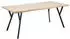 Beliani Alton Esstisch MDF Helles Holz / Schwarze Beine 180x90cm