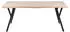 Beliani Alton Esstisch MDF Helles Holz / Schwarze Beine 180x90cm