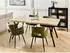 Beliani Alton Esstisch MDF Helles Holz / Schwarze Beine 180x90cm
