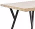 Beliani Alton Esstisch MDF Helles Holz / Schwarze Beine 180x90cm
