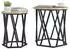 vidaXL Couchtisch 2er-Set Sonoma-Eiche Holz und Stahl (868262)