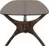 Woood Flash Couchtisch Mangoholz/Braunglas 110x60x42cm