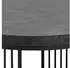 Actona Strington Couchtisch rund, Melamin matt schwarz, Ø65x35cm