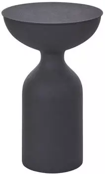 Beliani Cota Runder Beistelltisch Metall Schwarz 36cm (COTA)
