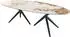 DeLife Esstisch Edge Oval 280x130 Keramik Minas melange weiß-beige (38179)