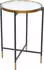 HOFMANN LIVING AND MORE Beistelltisch Spiegelglasplatte Ø40cm, H60cm, schwarz/gold (27048410-0)
