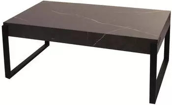 MCW MCW-L53 Couchtisch Metall Marmor-Optik grau 110x43x64cm (90728)