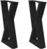 vidaXL Couchtischbeine 2 Stk., Schwarz, 28x(42-43,3)cm, Stahl (4012696)