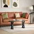 vidaXL Couchtischbeine 2 Stk., Schwarz, 28x(42-43,3)cm, Stahl (4012696)