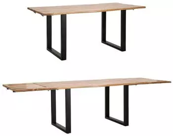 Mauro Ferretti Ausziehbarer Esstisch 180-280x90x77cm Mangoholz, Metall (1426720000)