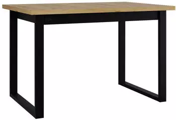 Mirjan24 Ikon 3S Esstisch Holzwerkstoff Artisan Eiche/Schwarz 120x79x80cm (Ikon III S)