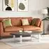vidaXL Couchtischbeine Stahl Weiß 70x(30-31)cm, 2 Stk. (4013269)