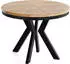 WFL GROUP Savio Neo Esstisch rund ausziehbar 100-200cm, Eiche Braun (48780859-13)