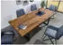 Massivmoebel24 Freeform 5 Baumkantentisch Sheesham 200x100x77cm natur sandgestrahlt, U-Beine anthrazit matt (09-110-834-3204)