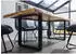 Massivmoebel24 Freeform 5 Baumkantentisch Sheesham 200x100x77cm natur sandgestrahlt, U-Beine anthrazit matt (09-110-834-3204)