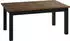 WFL GROUP Lindberg Esstisch ausziehbar, Eiche Rustikal, 200-300x100cm, schwarze Holzbeine (48780681-33)