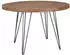 Finebuy Esstisch Rund Ø120cm Sheesham Massivholz Hairpin Beine (FB46394)