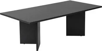 Hanah Home Sabin Couchtisch Schwarz, Melaminbeschichtete Spanplatte, 18mm (909NRD1118)