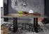 Massivmoebel24 Heavy Industry #100 Esstisch Mango 170x90x76cm grau lackiert (09-107-677-0001)