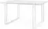 WFL GROUP Lilo Esstisch ausziehbar, Weiß, Metallbeine 160–260cm (44104935)