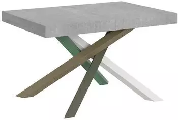 Itamoby Volantis Ausziehtisch 140/400x90cm Zement, Gestell 4/A (VE140TAV4A400-CM)