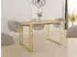 WFL GROUP Stella Esstisch ausziehbar, Craft Eiche, Metallbeine gold, 140-240cm (44108747)