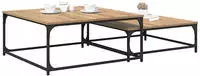 vidaXL Couchtisch 2 stk. Artisan-Eiche 80 x 80 x 35 cm Holzwerkstoff