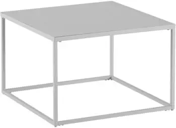 Wohnling Couchtisch Industrial Metall Wei&szlig; 60x60x40cm (WL6.899)