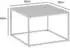 Wohnling Couchtisch Industrial Metall Weiß 60x60x40cm (WL6.899)