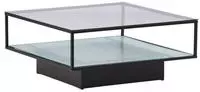 Ebuy24 - Maglehem Couchtisch 90x90cm Schwarz, Glas.