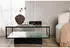 Livetastic Maglehem Couchtisch Metall/Glas, quadratisch, schwarz, 90x38x90cm (002615044303)