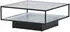 Livetastic Maglehem Couchtisch Metall/Glas, quadratisch, schwarz, 90x38x90cm (002615044303)
