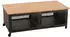 MCW Couchtisch MCW-N28 Industrial Retro, 2 Fächer, Rollen, 120x60x45cm, schwarz/natur (MCW-N28)