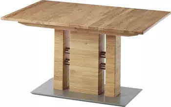 K+W Komfort & Wohnen 5030 Esstisch ausziehbar Massivholz Wildeiche natur 140x90cm (60463833-0)