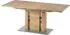K+W Komfort & Wohnen 5030 Esstisch ausziehbar Massivholz Wildeiche natur 140x90cm (60463833-0)
