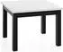 WFL GROUP Toren Esstisch ausziehbar 90-190cm, weiß, schwarze Holzbeine (48780861-10)
