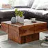 Finebuy Couchtisch Sheesham Massivholz 57,5x57,5x30cm (FB75916)