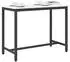 vidaXL Tisch Weiß, Ingenieurholz und Stahl, 100x50x77cm