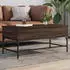 vidaXL Couchtisch Braun Eichen-Optik 100x50x45cm Holzwerkstoff Metall (845400)