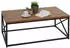 MCW MCW-A27 Couchtisch Metall 3D-Struktur Wildeiche-Optik 110x44x60cm (92386)