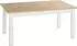 WFL GROUP Lindberg Esstisch ausziehbar 140–180x80cm, Eiche Artisan, weiße Beine (48780685-17)