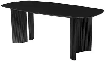 Kauf-Unique Tamenia Esstisch 8-Sitzer Mangoholz Schwarz (TAMENIA)