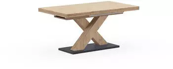 M&auml;usbacher Komfort Tisch Esstisch Asteiche 160x76x90cm, X-Gestell, melaminbeschichtet (Komfort-Tisch)